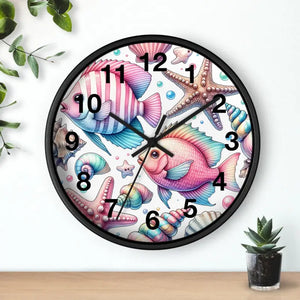 Marine Life Wall Clock - Mesmerizing Fishes Design - Dipaliz - Clocks