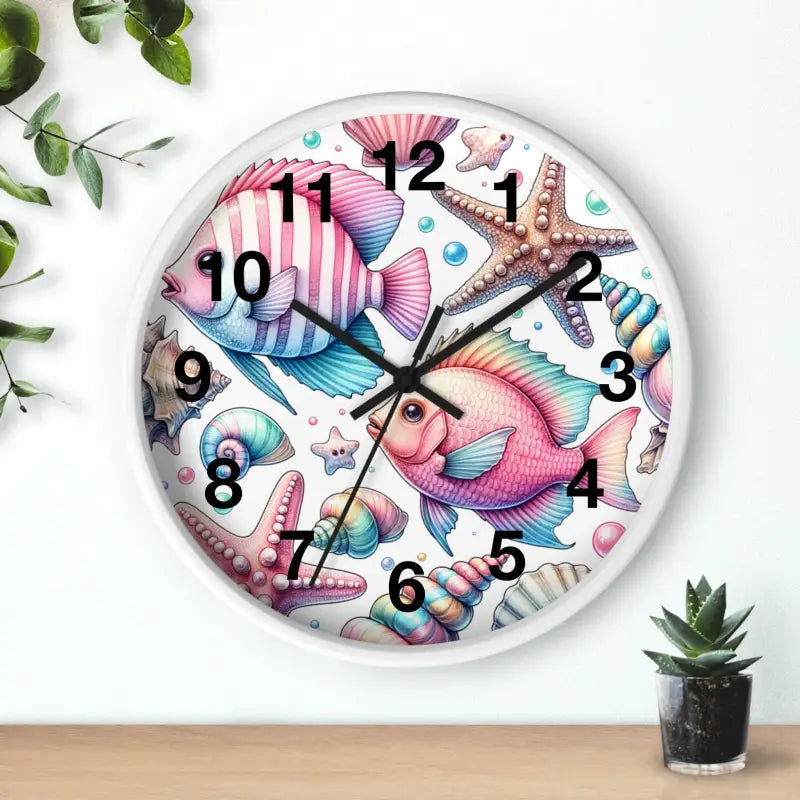 Dive Into Marine Beauty: Fishes Wall Clock Extravaganza - Home Decor