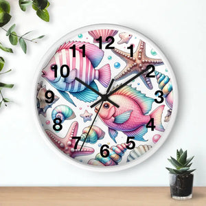 Marine Life Wall Clock - Mesmerizing Fishes Design - Dipaliz - Clocks