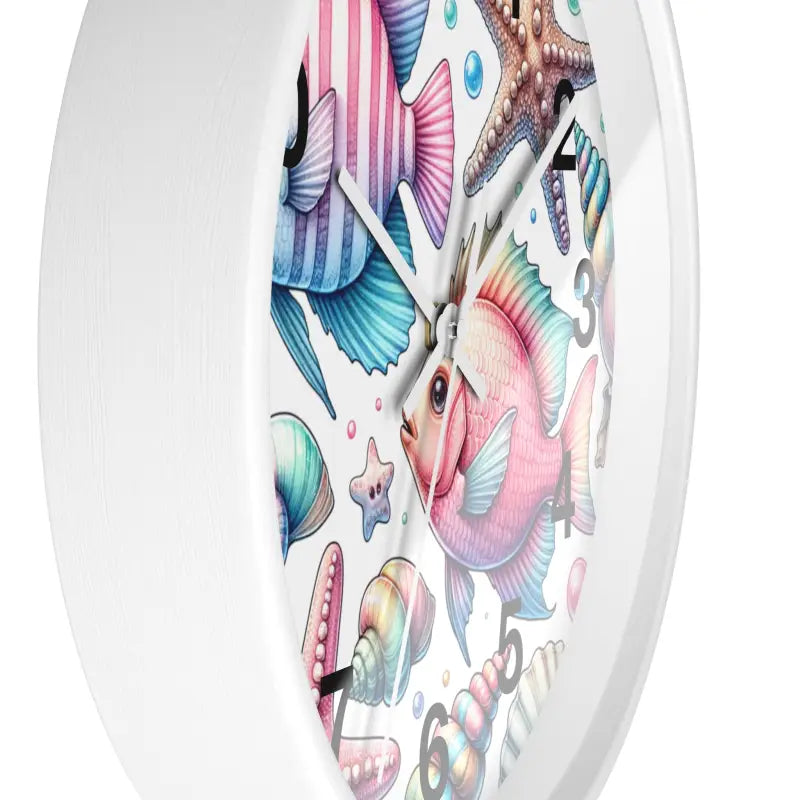 Dive Into Marine Beauty: Fishes Wall Clock Extravaganza - Home Decor