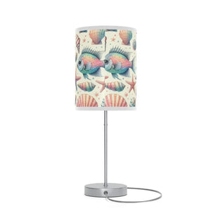 Pastel Fishes Marine Life Steel Lamp - Dipaliz - White / Silver / one Size - Lamps