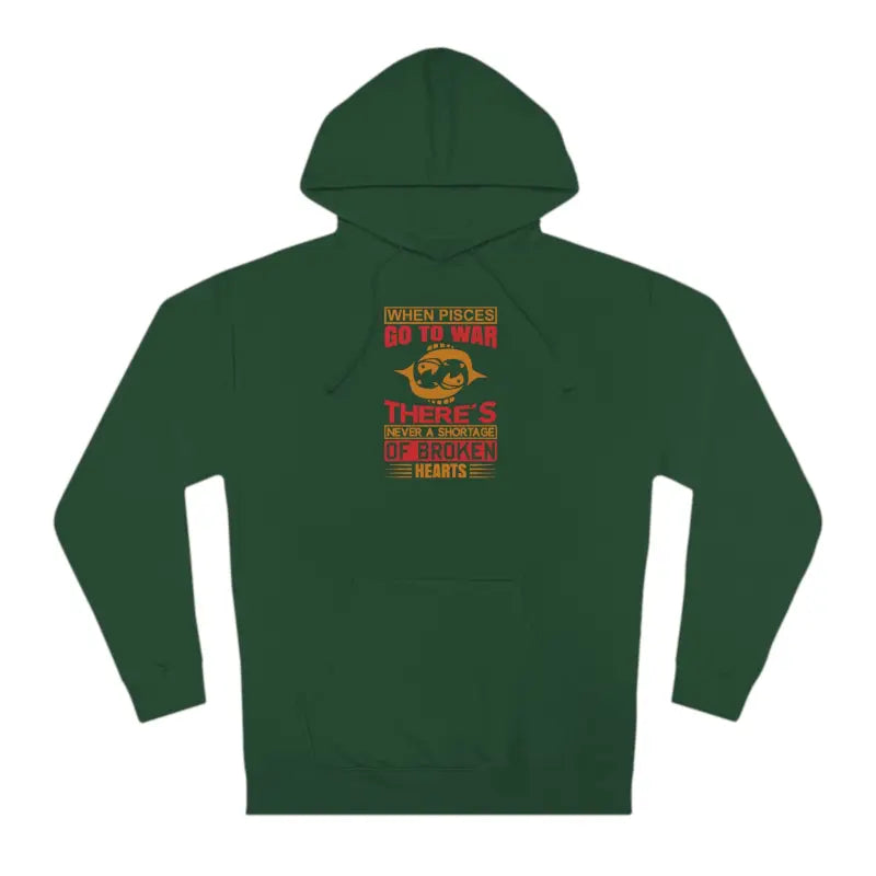 Pisces Power Unisex Hooded Sweatshirt: Swim in Style - Forest Green / Xs Hoodie