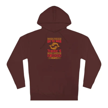 Pisces Power Hooded Sweatshirt ?? Style for your Sun Sign - Maroon / Xs Hoodie