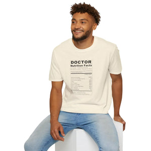 Doctor ?Nutrition Facts’ T-shirt, Funny Medical Shirt for Doctors & Med Students - T-shirts - s