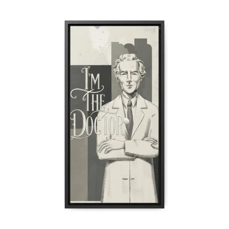 Transform your Space with Doctor-themed Gallery Canvas Wraps - 10″ x 20″ / Premium (1.25″) / Black