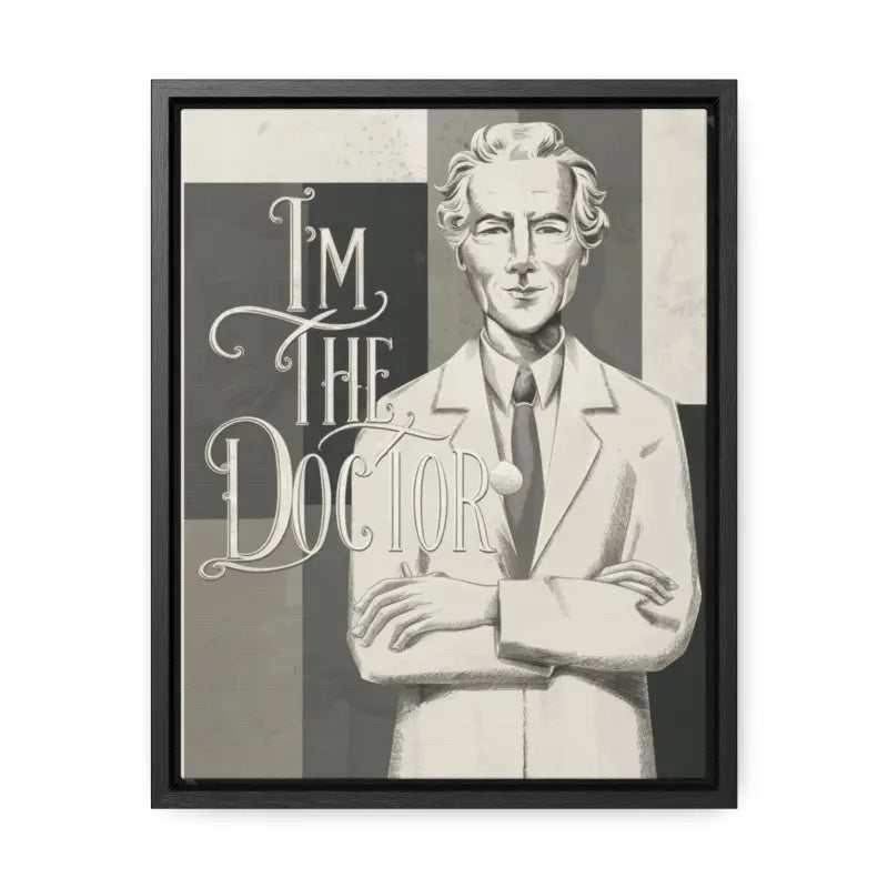 Transform your Space with Doctor-themed Gallery Canvas Wraps - 11″ x 14″ / Premium (1.25″) / Black