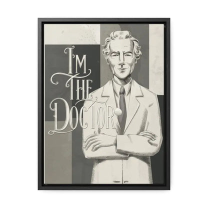 Transform your Space with Doctor-themed Gallery Canvas Wraps - 12″ x 16″ / Premium (1.25″) / Black