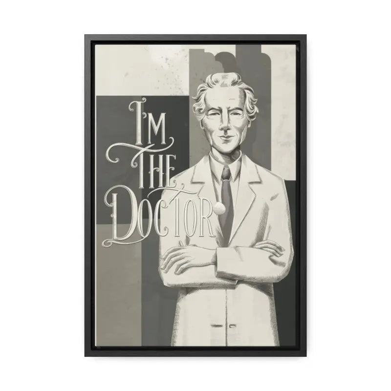 Transform your Space with Doctor-themed Gallery Canvas Wraps - 12″ x 18″ / Premium (1.25″) / Black