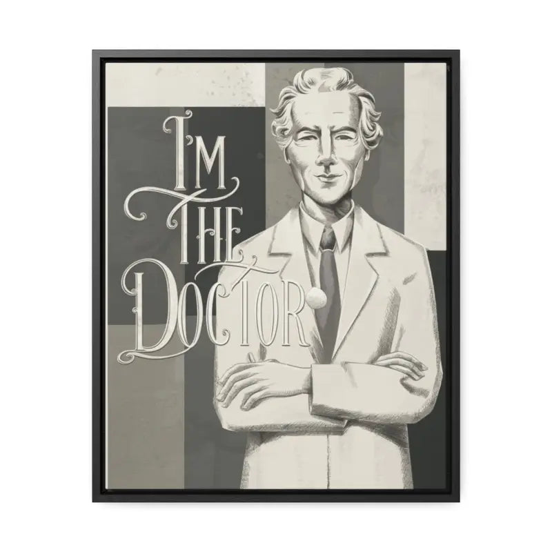 Transform your Space with Doctor-themed Gallery Canvas Wraps - 16″ x 20″ / Premium (1.25″) / Black