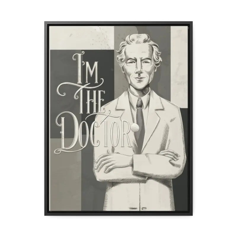 Transform your Space with Doctor-themed Gallery Canvas Wraps - 18″ x 24″ / Premium (1.25″) / Black