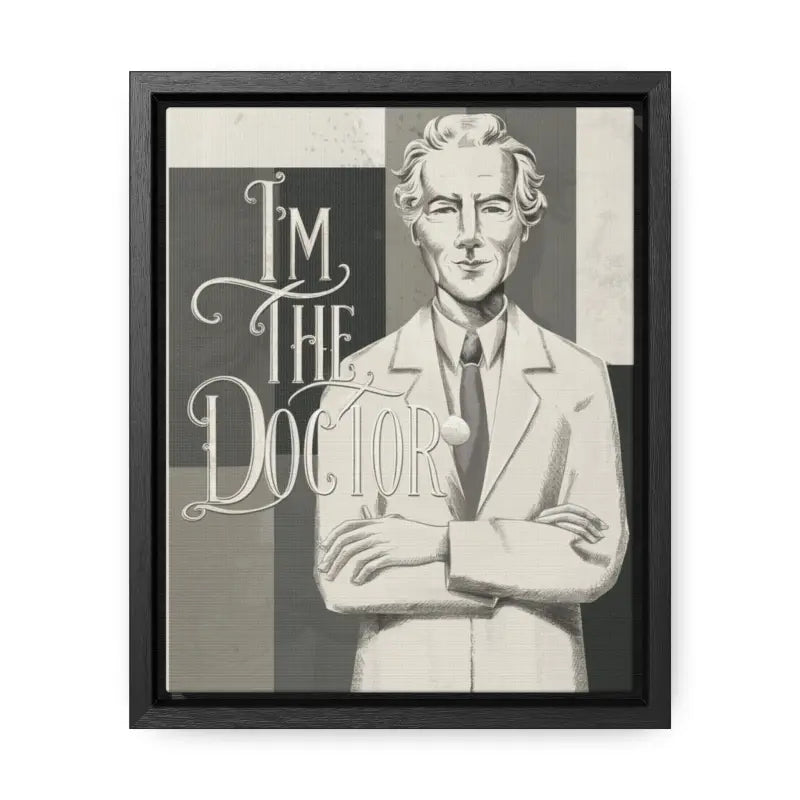 Transform your Space with Doctor-themed Gallery Canvas Wraps - 8″ x 10″ / Premium (1.25″) / Black