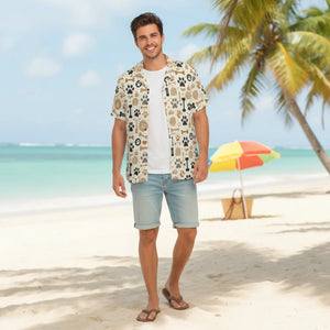 Vibrant Dog Lover’s Hawaiian Camp Shirt - Summer Style - Dipaliz - Shirts - Xs