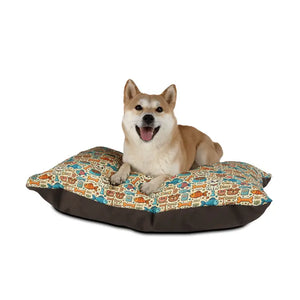 Comfy Cotton Pet Bed with Playful Fish Bones Design - Dipaliz - Beds