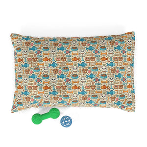 Comfy Cotton Pet Bed - Playful Fish and Bones - Dipaliz - Beds