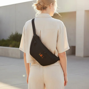 Dog Lover Crossbody Bag | Everyday Recycled Polyester Sling | Water Repellent Mom Dad | Minimalist Adjustable Strap
