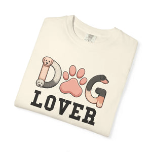 Dog Lover T-shirt, Cute Paw & Puppy Graphic Tee - T-shirts