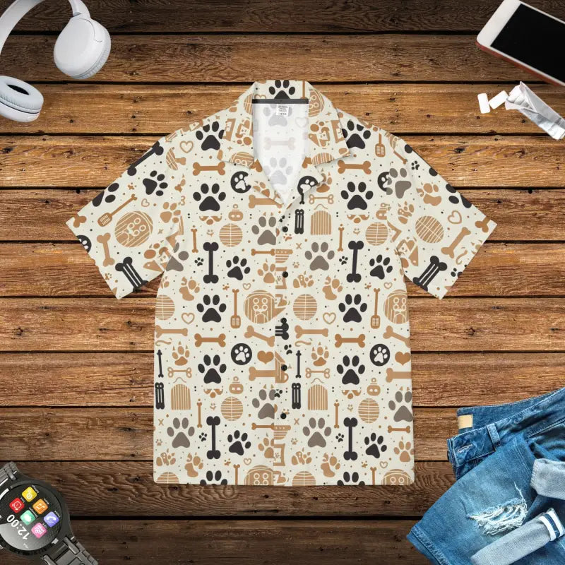 Ultimate Dog Lover Hawaiian Camp Shirt for Summer Vibes - Xs