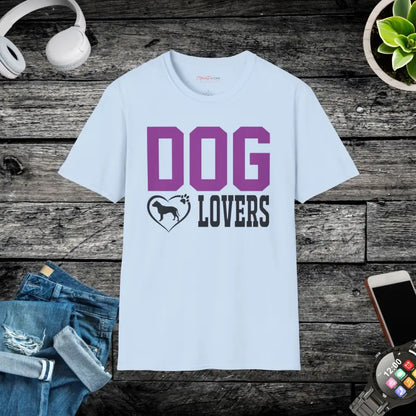 Unisex Softstyle Tee for Dog Lovers - Comfy Cotton Perfection - Light Blue / s T-shirt