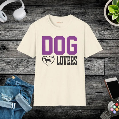 Unisex Softstyle Tee for Dog Lovers - Comfy Cotton Perfection - Natural / s T-shirt