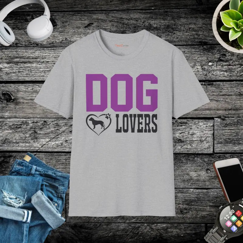 Unisex Softstyle Tee for Dog Lovers - Comfy Cotton Perfection - Sport Grey / s T-shirt