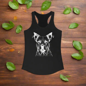 Womens Ideal Racerback Tank - Dog Lover Fashion Style - Dipaliz - Tops
