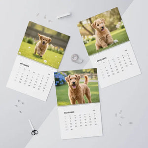 Cute Pet Dogs Wall Calendar - Colorful Monthly Planner - Dipaliz - 14’’ x 11.5’’ / Glossy - Calendars