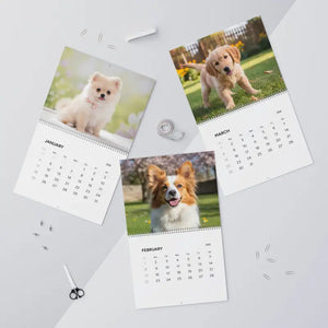 Cute Pet Dogs Wall Calendar - Colorful Monthly Planner - Dipaliz - 14’’ x 11.5’’ / Glossy - Calendars