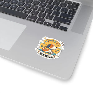 Vibrant Flow Cute Dog Stickers - Yoga Poses - Dipaliz - Decorative