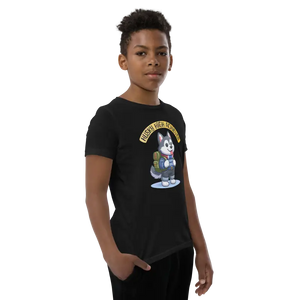 Youth Short Sleeve Dog Tee - Comfy Cotton Style - Dipaliz - T-shirts