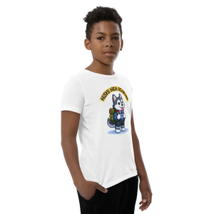 Youth Short Sleeve Dog Tee - Comfy Cotton Style - Dipaliz - T-shirts