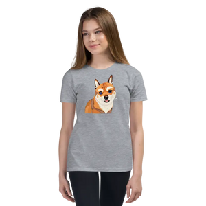 Youth Short Sleeve Dog Tee - Comfy Cotton Style - Dipaliz - T-shirts