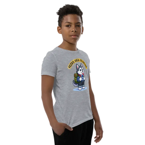 Youth Short Sleeve Dog Tee - Comfy Cotton Style - Dipaliz - T-shirts