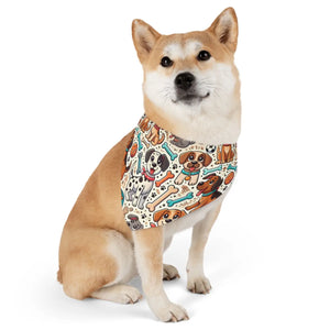 Vibrant Dog Bandana Collars - Durable Polyester - Dipaliz - Pet & Harnesses