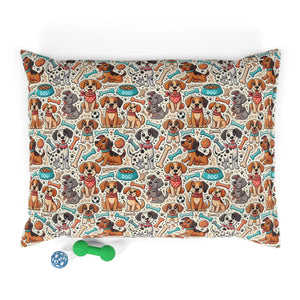 Cozy Dog Pet Bed Bone Design Cotton Comfort - Dipaliz - Beds