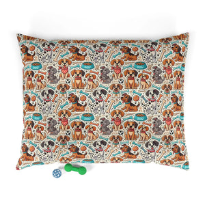 Cozy Dog Pet Bed Bone Design Cotton Comfort - Dipaliz - Beds