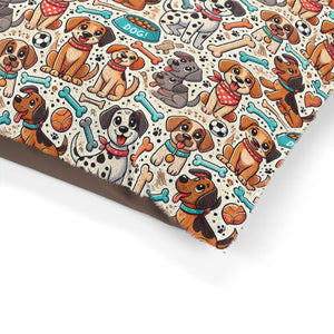 Cozy Dog Pet Bed Bone Design Cotton Comfort - Dipaliz - Beds