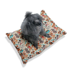 Cozy Dog Pet Bed Bone Design Cotton Comfort Haven - Dipaliz - Beds