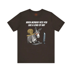 Soft Jersey Short Sleeve Tee - Monday Humor - Dipaliz - T-shirts