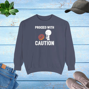 Cozy Donut Heart Sweatshirt - Cotton Graphic Crewneck - Dipaliz - Sweatshirts