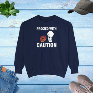 Cozy Donut Heart Sweatshirt - Cotton Graphic Crewneck - Dipaliz - Sweatshirts