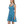 Capri Blue Skater – Dot Pattern Recycled Polyester - Dipaliz - Dresses - Xs