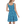 Capri Blue Skater – Dot Pattern Recycled Polyester - Dipaliz - Dresses - Xs