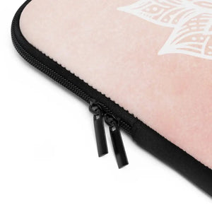 Laptop Sleeve - Dual Zipper Mandala Lotus Design by Dipaliz