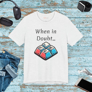 Soft Unisex Jersey Short - Ctrl Alt Del Comfort - Dipaliz - T-shirts