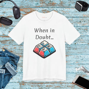 Soft Unisex Jersey Short - Ctrl Alt Del Comfort - Dipaliz - T-shirts