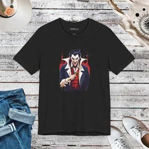 Dracula Unisex Jersey Short Sleeve Tee - Halloween - Dipaliz - T-shirts