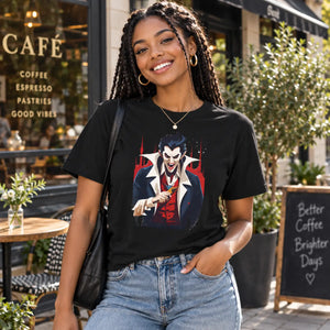 Dipaliz dracula short sleeve tee jersey halloween - t-shirts