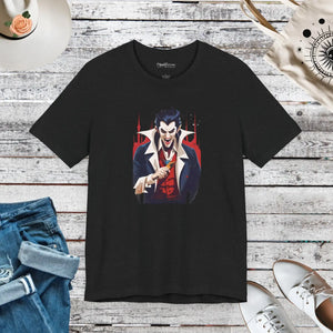 Dracula Unisex Jersey Short Sleeve Tee - Halloween - Dipaliz - T-shirts