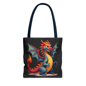 Fierce Dragon Aop Tote - Bold Shopping Statement - Dipaliz - Totes