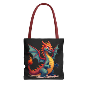Fierce Dragon Aop Tote - Bold Shopping Statement - Dipaliz - Totes